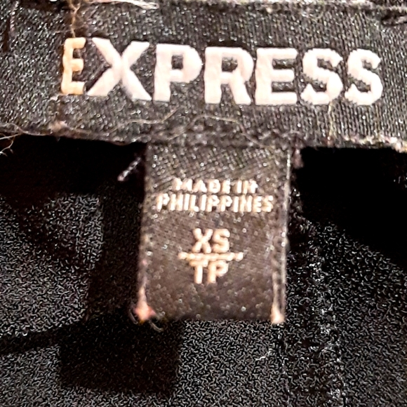 Express Black Sleeveless Wrap Front Dress size XS - Picture 10 of 11